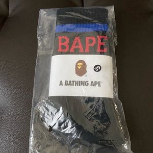 Bape Men Woman Athletic Sock Head College Strip